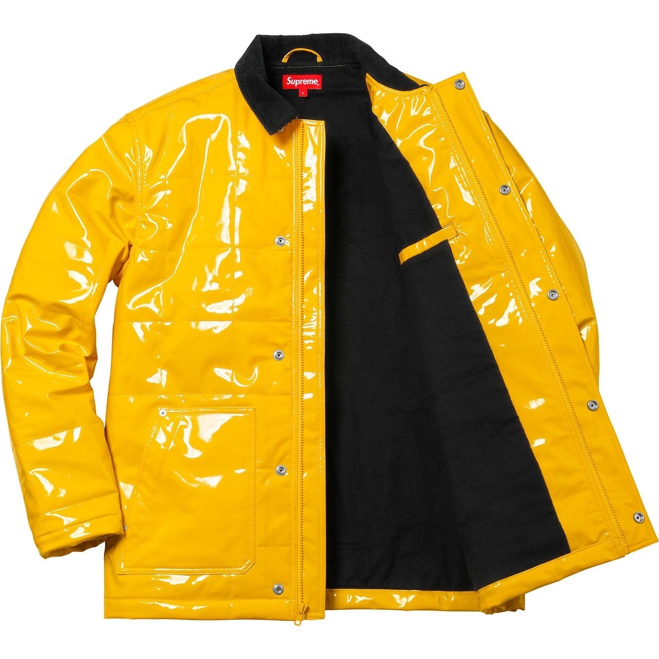 Quilted Patent Vinyl Work Jacket view 8